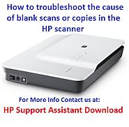 How to troubleshoot the cause of blank scans or copies in the HP scanner? – hpsupportassistant