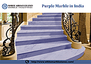 Supplier of Purple Marble in India Shree Abhayanand Marble Industries Udaipur Rajasthan