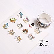 Ninja Cat Masking Roll Sticker /80PCS/ – catzzcorner
