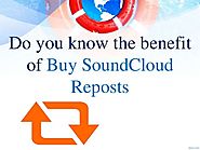 Buy Real SoundCloud Reposts to Getting Tracks Promotion