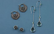 Earrings - 92.5 Silver Earrings Online for Girls, Women and Ladies | FOURSEVEN