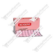 Website at https://www.medypharma.com/buy-acigene-mint-tablet-online.html