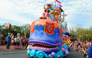 Colorful Floats and Costumes