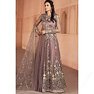 Anarkali Suit With Net Embroidered
