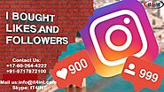 Buy Instagram followers,likes and Comments