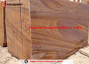 Rainbow Sandstone Slab in India Anil Exports Manufacturer of Granite