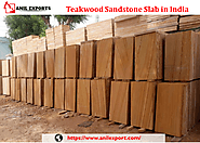 Teakwood Sandstone Slab in India Exporter Anil Exports