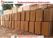 Teakwood Sandstone Slab in India Supplier Anil Exports