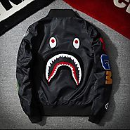 Bomber Flight jacket Patch shark head streetwear – Shop IB