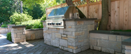 Northbrook outdoor fireplace by Lindemann Chimney Service