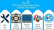 UI test tips to improve your test automation service