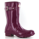 Hunter Original Gloss Short Violet Womens Boots Size 11 US