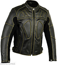 Details about  Men's Motorbike/ Motorcycle Protective CE Armour Quality Leather Jacket Black
