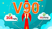 Đăng ký gói V90 Viettel ưu đãi 60GB Data/tháng + 50 phút ngoại mạng - Dịch vụ 4G Viettel