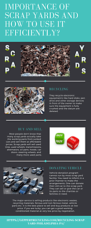 Importance of Scrap Yards and How to use it efficiently?