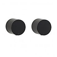 Round Black Wall Top Assembly Twin Taps