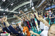 Dekoracja finalistów Pucharu Polski w siatkówce w Zielonej Górze
