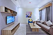 Spectrums Residence Jeddah, 2-Bedroom Executive Living Room