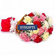 Multi Color Carnations Bouquet