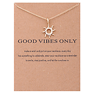 Good Vibes Only Sun Necklaces - Caisare