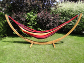 Brazilian Style Double Hammock with Bamboo Stand