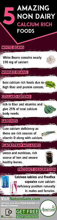5 Amazing NON Dairy Calcium Rich Foods to Cure Calcium Deficiency Fast