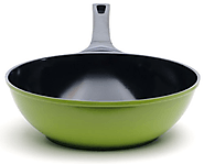 12-Inch Green Earth Wok by Ozeri, with Smooth Ceramic Non-Stick Coating