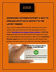 QuickBooks Customer Support: A Way To Upgrade Intuit Data Protect To The Latest Version