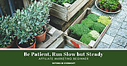 Affiliate Marketing Beginner- Be Patient, Run Slow but Steady