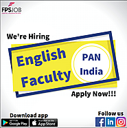 English teacher Faculty Opening Jobs In india