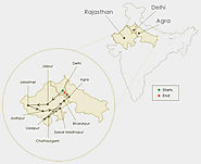 Route Map Of Palace On Wheels Train Tour | The Luxury Trains in India