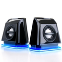 GOgroove BassPULSE 2MX USB Powered 2.0 Channel Computer Speakers- Works with Toshiba , HP , Asus , Acer , Dell , Sony...