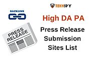 Top 50+ High da pa press release submission sites list 2019