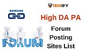 Top 100+ Dofollow Forum Posting Sites List 2018
