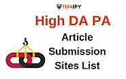 Top 30+ High DA PA Free Article Submission Sites 2019