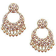 Buy Kundan Meenakari Earrings Online from MK Jewellers