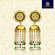 Jhumki Collection | Imitation Earrings Online | Kundan Meena Antiques – MK Jewellers
