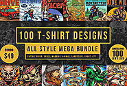 100 T shirt Design Bundle