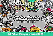 Cartoon Vector Tshirt Designs