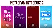 Instagram Introduces Type Mode for Text-Based Stories | eAskme | How to : Ask Me Anything : Learn Blogging Online