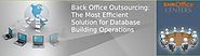 Back Office Outsourcing: The Most Efficient Solution for Database Building Operations