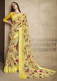 Buy latest printed sarees at lowest price