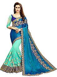 Embroidery sarees online shopping in india