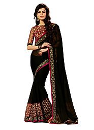 Buy Black color sarees online shopping