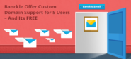 MS Outlook Alternative – Offer 5 Free Custom Domain Support by Banckle Email
