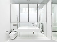 Create a classy bathroom with a white theme
