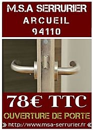 Serrurier Arcueil - Serrurier Arcueil Pas Cher 78€ TTC