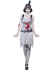 Womens Zombie Flapper Dress Fancy Dress Costume | Fancy Panda
