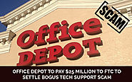 Office Depot to Pay $25 Million to FTC to Settle Bogus Tech Support Scam