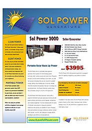 Portable Solar Generator Sol Power 3000 |authorSTREAM